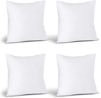 Utopia Bedding Throw Pillows (Set of 4, White), 18 x 18 Inches Pillows for Sofa, Bed and Couch Decorative Stuffer Pillow