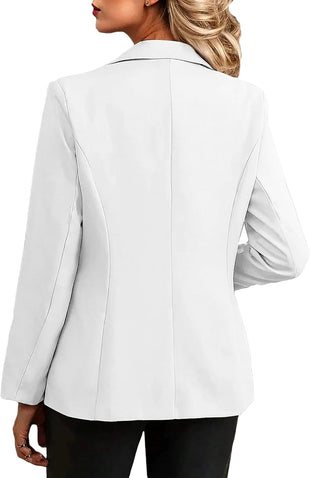 Mina Self Casual Blazer for Women 2025 Fall Full-Lined Slim Lightweight Trendy Work Office Business Jacket Suit with Pockets