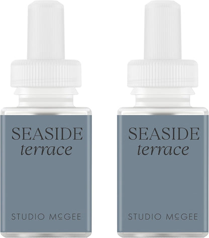Pura x Studio McGee Home Scent Refill - Smart Air Diffuser - Up to 120-Hours of Luxury Fragrance per Refill - Home Essential - Clean & Safe Diffuser Fragrance - 2 Pack, Santal Vanilla