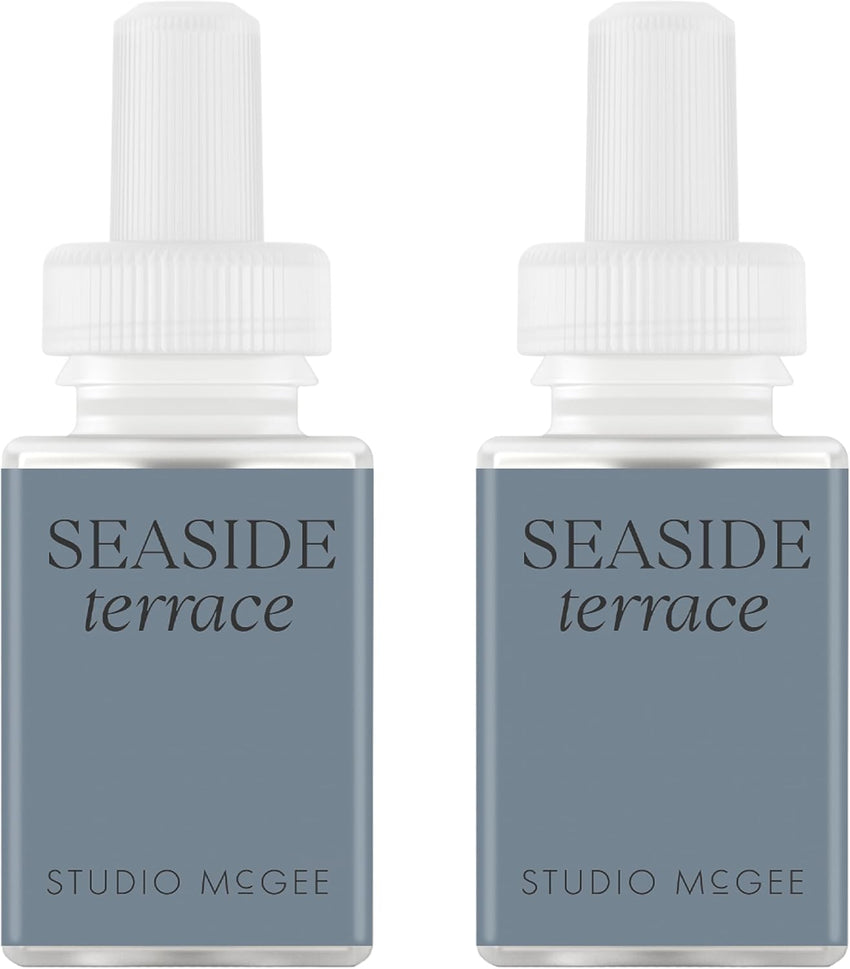 Pura x Studio McGee Home Scent Refill - Smart Air Diffuser - Up to 120-Hours of Luxury Fragrance per Refill - Home Essential - Clean & Safe Diffuser Fragrance - 2 Pack, Santal Vanilla