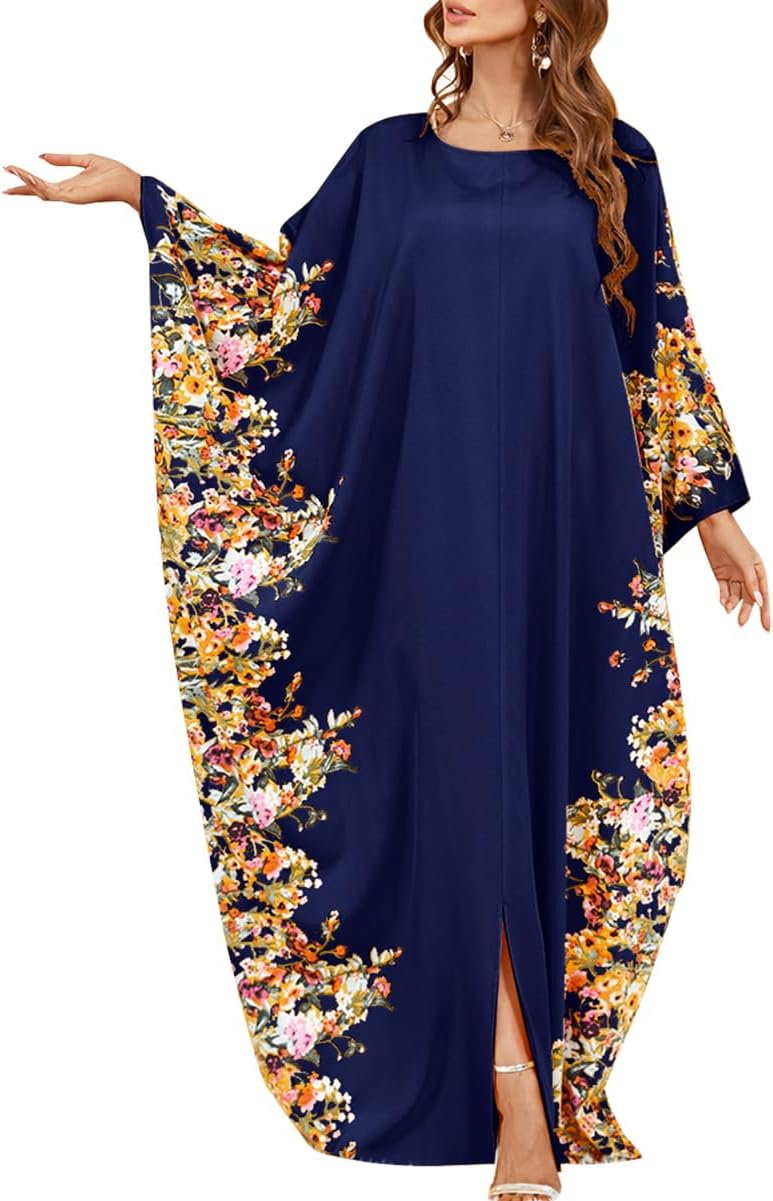 Embroidered Abaya Kaftans for Women Modern Elegant Dubai Moroccan Dubai Kaftan Dresses Abaya for Women Muslim Dress