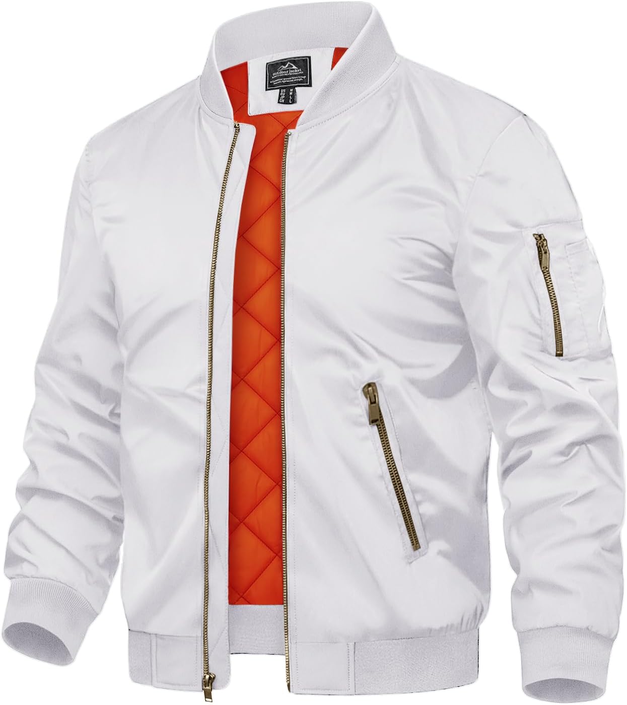 7DAY'S Men's Jackets-Bomber Jacket Fall Winter Warm Windbreaker Full Zip Casual Padded Coats