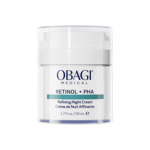 Obagi Medical Retinol + PHA Refining Night Cream - Clinically Proven, Dual-Action, Overnight Anti-Aging Face Cream for Smoother, Renewed Skin & a More Even-Looking Complexion - 1.7 Oz