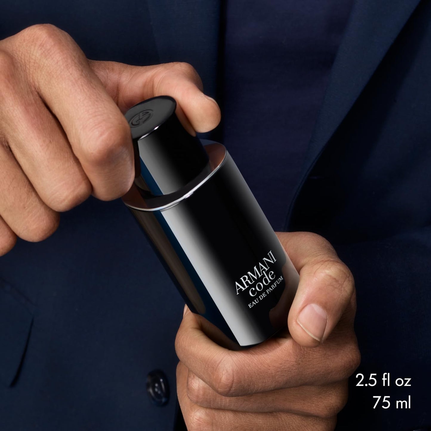 Armani Beauty - Code - Eau de Parfum - Cologne for Men - Fougère Ambery Spicy Men’s Fragrance - Green Mandarin, Nutmeg, Tonka Bean Notes