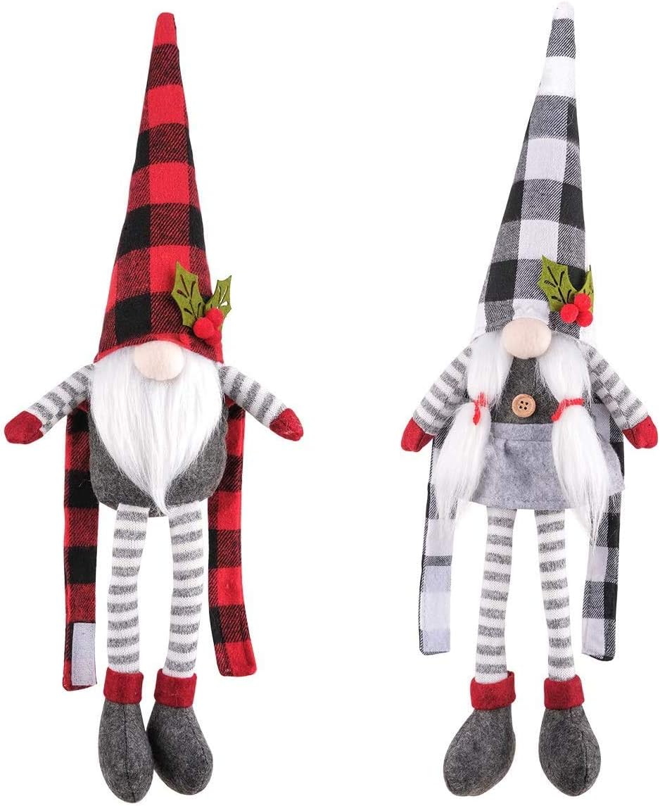 D-FantiX Christmas Curtain Tieback Buckle Set of 2, Mr and Mrs Gnome Curtain Tiebacks Holder Fastener Buckle Window Christmas Ornaments Decorations Home Décor 2025