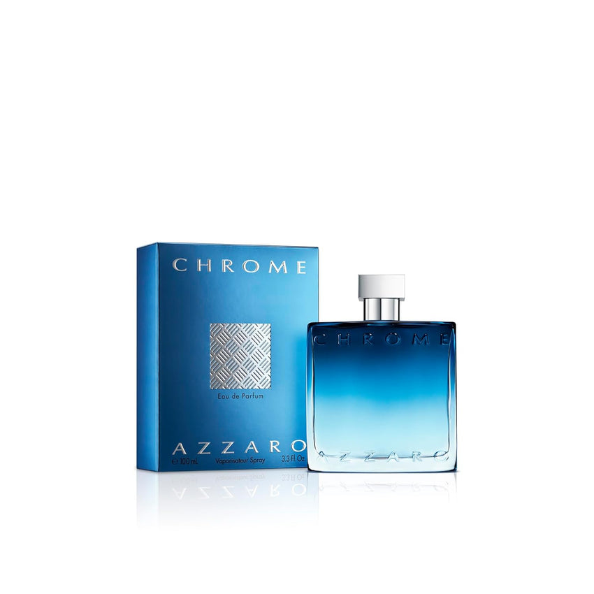 Azzaro Chrome Eau de Parfum - Fresh Aquatic Mens Cologne - Fougère, Aromatic & Woody Fragrance - Citrus Notes of Green Mandarin - Lasting Wear - Classic Clean Scent - Luxury Perfumes for Men