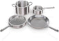 Ninja EverClad Stainless Steel Cookware 12 Piece Pots & Pans Set, All Stovetops & Induction, Oven Safe to 600°F, Tri-Ply Commercial-Grade, C99012