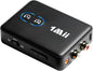 1Mii RCA Bluetooth 5.3 Adapter for TV, 3.5mm AUX Bluetooth Transmitter Receiver for 2 AirPods or Headphones, Home Stereo, Speakers, Projector, Treadmills, PC, with Volume Control, aptX Low Latency
