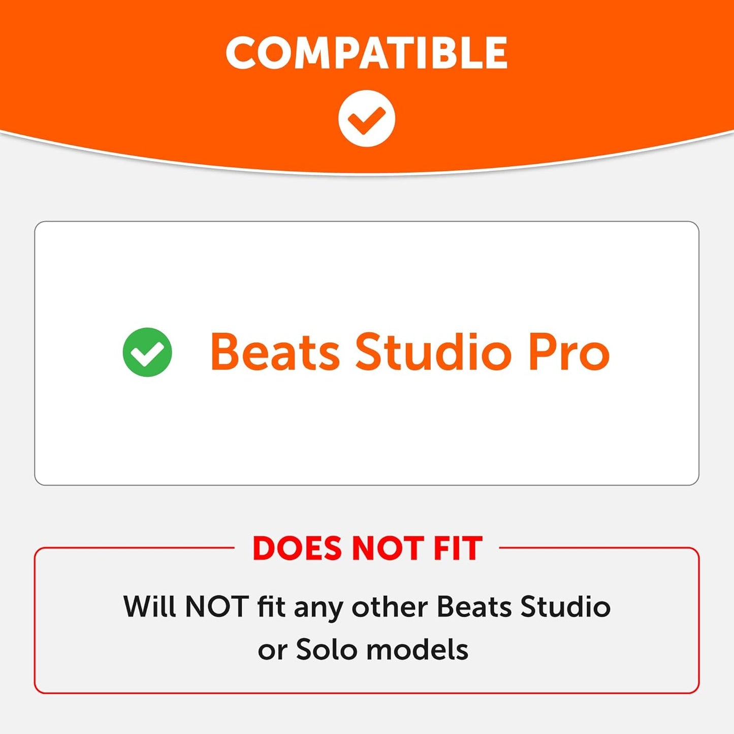 WC SweatZ Studio Pro - Patented Protective Silicone Earpad Covers for Beats Studio Pro Made by Wicked Cushions | Sweatproof & Easily Washable | Black