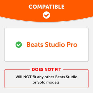 WC SweatZ Studio Pro - Patented Protective Silicone Earpad Covers for Beats Studio Pro Made by Wicked Cushions | Sweatproof & Easily Washable | Black