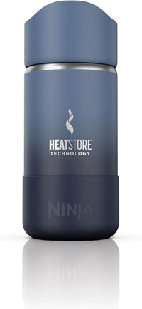 Ninja, Travel Mug, Sip Perfect 16oz, Brings Hot Drinks to Sippable Temperature in Minutes, Stainless Steel, Leak Proof, Dishwasher Safe, Metal, Insulated Tumbler, Ocean Blue, DW1603OB