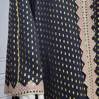 Boedaty Women Summer Muslim Abaya Dress One-Piece Embroidered V Neck Bronzing Kaftan Dress Full Length Party Dress