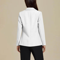 Interview Blazers for Women Dressy Casual Long Sleeve Business Outfits Notch Collar Open Front Work Office Jackets