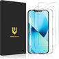 UNBREAKcable Shatterproof Tempered Glass Screen Protector for iPhone 12/12 Pro [2-Pack] [99.99% HD Clear] [Easy Installation Frame] [9H Hardness] [Full Coverage] [Bubble Free] for Apple 6.1''