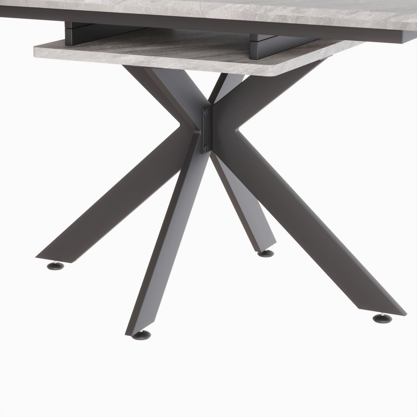 62.4" extendable 78.15" dining Table Set for 6 - 8 Person for Dining Room,C - shaped Tube Soft padded armless dining chair and Very large Dining Room Table Kitchen Table Chair Set with metal Legs - 7DAY'S