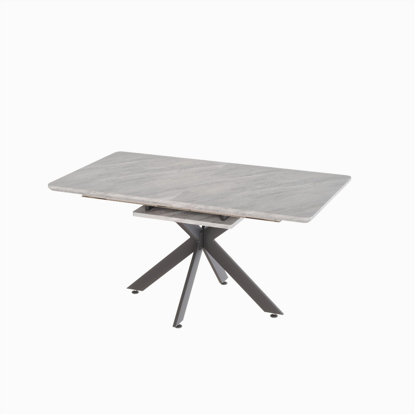 62.4" extendable 78.15" dining Table Set for 6 - 8 Person for Dining Room,C - shaped Tube Soft padded armless dining chair and Very large Dining Room Table Kitchen Table Chair Set with metal Legs - 7DAY'S