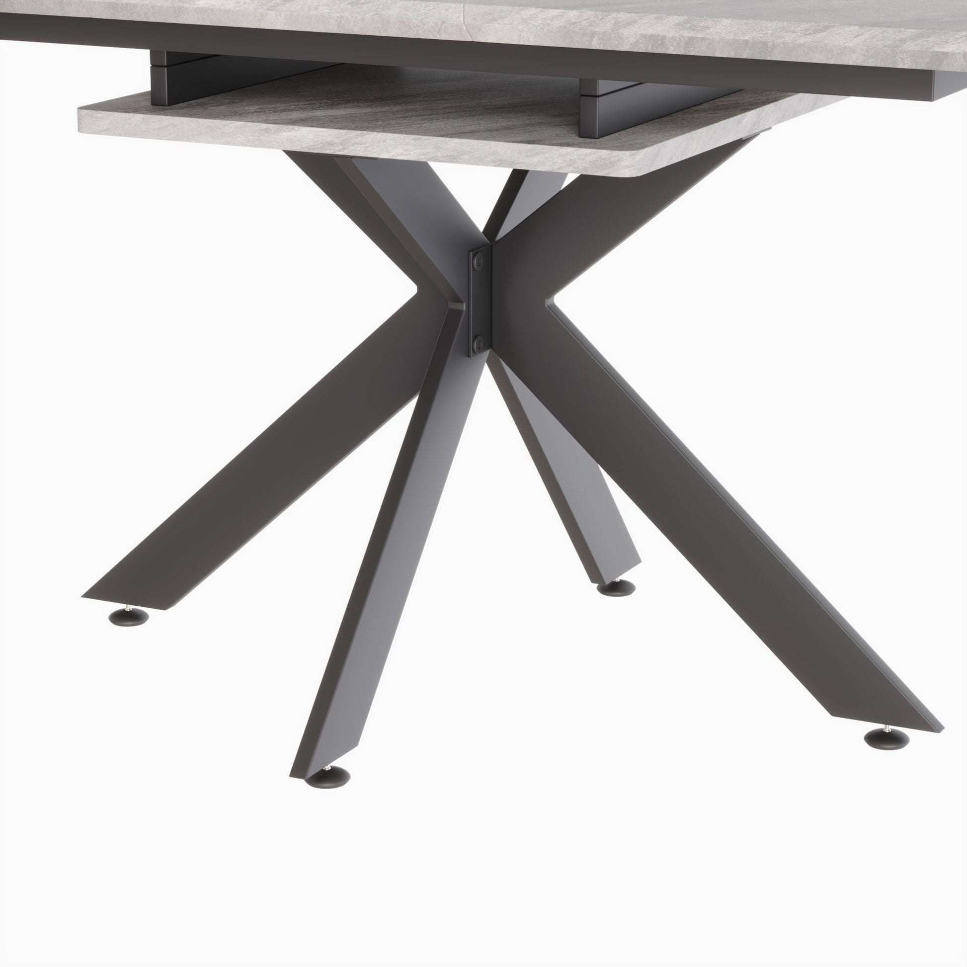 62.4" extendable 78.15" dining Table Set for 6 - 8 Person for Dining Room,C - shaped Tube Soft padded armless dining chair and Very large Dining Room Table Kitchen Table Chair Set with metal Legs - 7DAY'S
