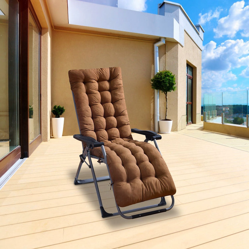 67x22in Chaise Lounger Cushion Recliner Rocking Chair Sofa Mat Deck Chair Cushion - 7DAY'S