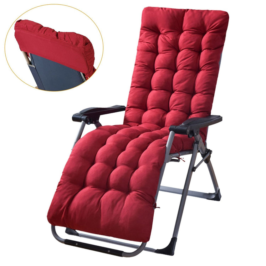 67x22in Chaise Lounger Cushion Recliner Rocking Chair Sofa Mat Deck Chair Cushion - 7DAY'S