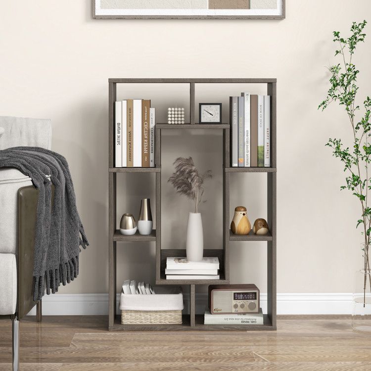 7 - Cube Geometric Bookshelf Modern Decorative Open Bookcase - 7DAY'S