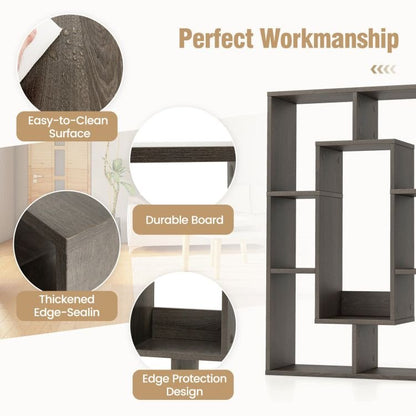 7 - Cube Geometric Bookshelf Modern Decorative Open Bookcase - 7DAY'S