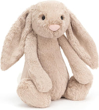 Jellycat Bashful Beige Bunny Stuffed Animal, Medium 12 inches - Rabbit and Bunny Plush Toy - Classic Children's Gift