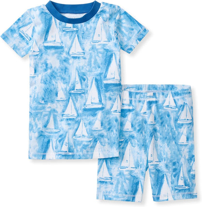 Burt's Bees Baby Girls' Pajamas, 2-Piece Long Sleeve Tee and Pants Organic Cotton PJ Set