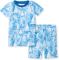 Burt's Bees Baby Girls' Pajamas, 2-Piece Long Sleeve Tee and Pants Organic Cotton PJ Set