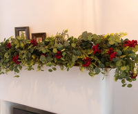 6FT Christmas 144 Branch Tips Cedar Garlands, Anna's Whimsy Artificial Pine Cypress Greenery Garland, Decorations Holiday Indoor Outdoor Christmas Decor Winter Garland