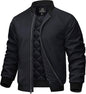 7DAY'S Mens Bomber Jackets Casual Fall Winter Warm Windbreaker Full Zip Windproof Outwear Color-Blocking Coats