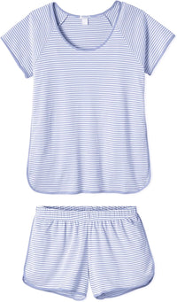Hilinker Womens Sexy Pajama Set Ruched Lace Trim Cami and Shorts Summer Cute Pjs 2 Piece