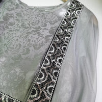 Embroidery Jalabiya Chiffon Abaya Dress for Women Dubai Sadui Muslim Eid Clothes