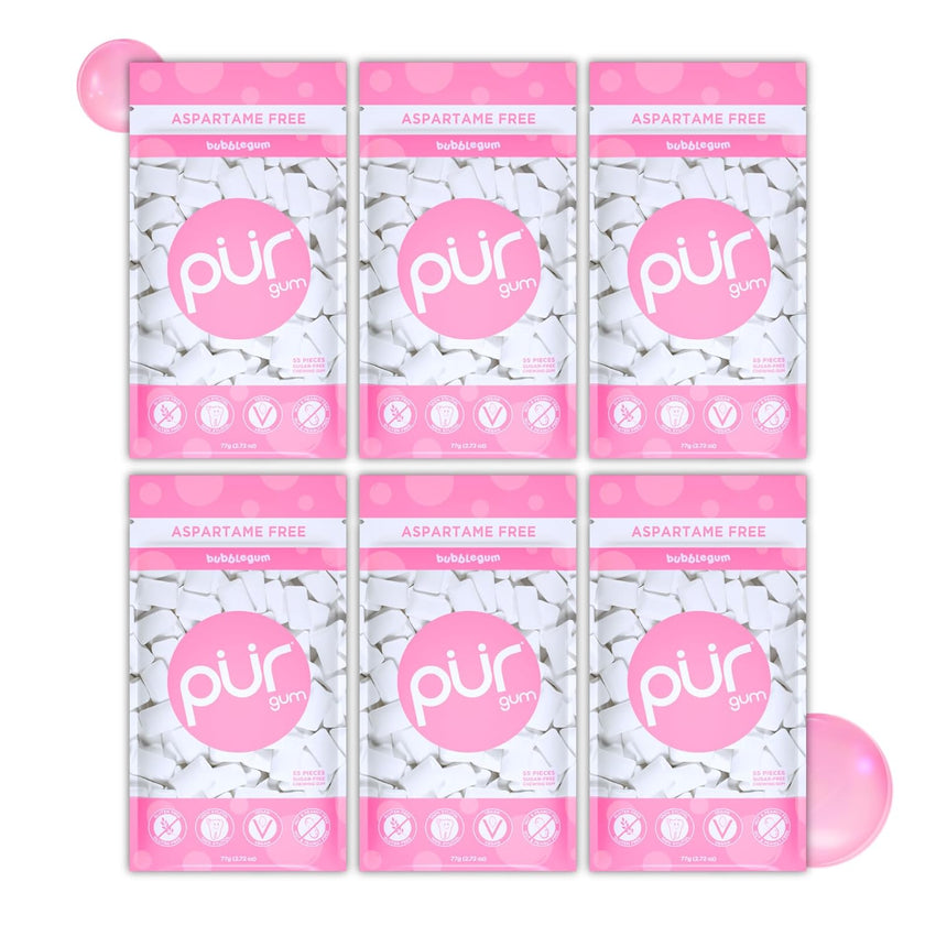 PUR Gum | Aspartame Free Chewing Gum | 100% Xylitol | Natural Spearmint Flavored Gum, 55 Pieces (Pack of 3)