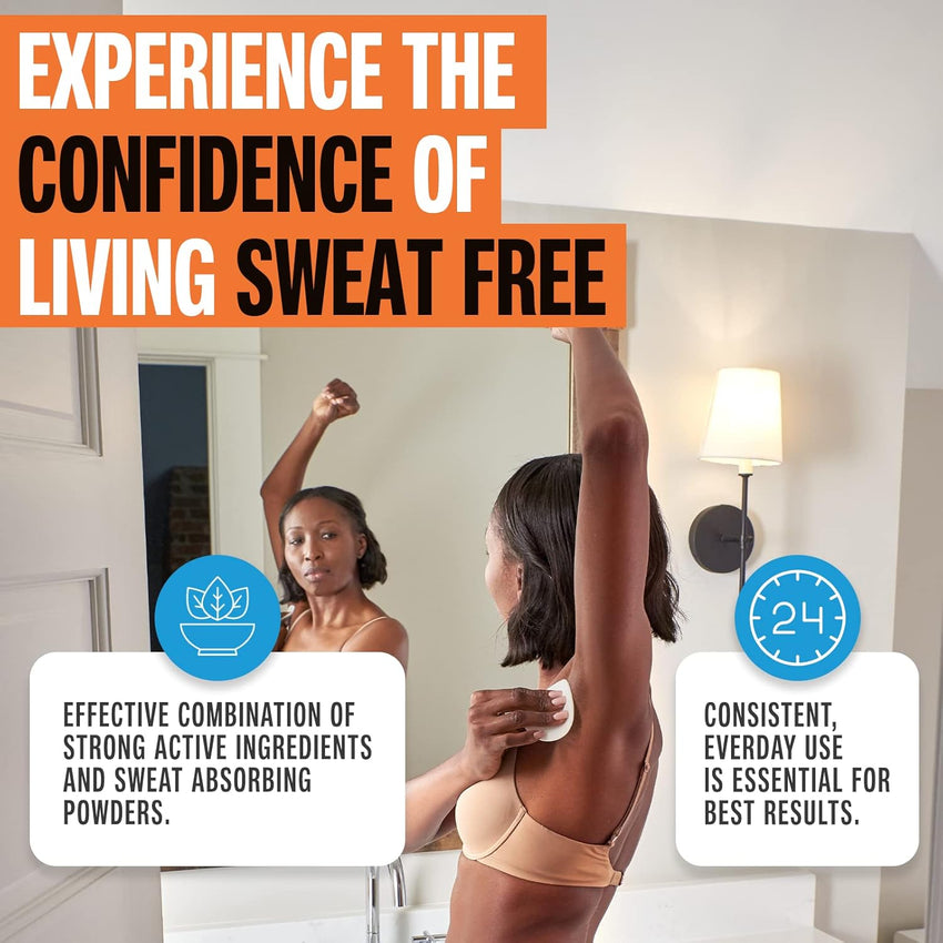Carpe Clinical Grade Underarm Regimen - Combat sweat, Block excessive sweating and Help control hyperhidrosis with a Premium 3-step Sweat Protection System. - Fresh Linen Scent