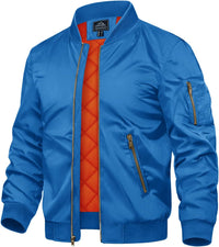 7DAY'S Men's Jackets-Bomber Jacket Fall Winter Warm Windbreaker Full Zip Casual Padded Coats