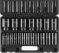VEVOR 1/2" Drive Impact Socket Set, 65 Piece SAE 3/8" to 1-1/4" and Metric 10-24mm, 6 Point Cr-V Alloy Steel for Auto Repair, Easy-to-Read Size Markings, Rugged Construction, Storage Case