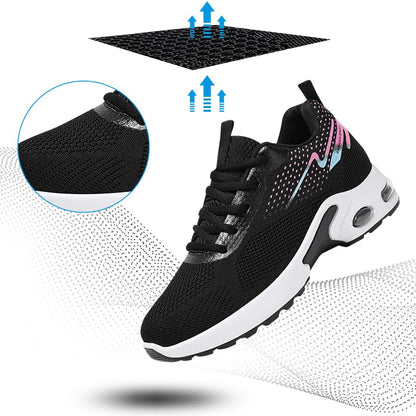 Padgene Womens Sneakers Air Cushion Running Shoes Lightweight Tennis Walking Shoes Mesh Breathable Gym Work Fashion Sneakers Athletic Comfortable CasualPadgene Womens Sneakers Air Cushion Running Shoes Lightweight Tennis Walking…size8