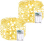 4 Pack 60 LED Fairy Lights Battery Operated with Timer, 20FT Waterproof Twinkle Lights Indoor Outdoor, Cuttable String Lights for Bedroom, Wedding, DIY, Centerpiece, Christmas Decorations (Warm White)