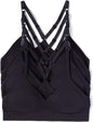 Kalon Women’s 4 Pack Racerback Sports Bralette Seamless Wireless Comfort Bra
