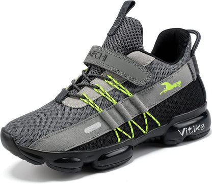 JMFCHI Boys Girls Kids' Sneakers Knitted Mesh Sports Shoes Breathable Lightweight Running Shoes for Kids Fashion Athletic Casual Shoes