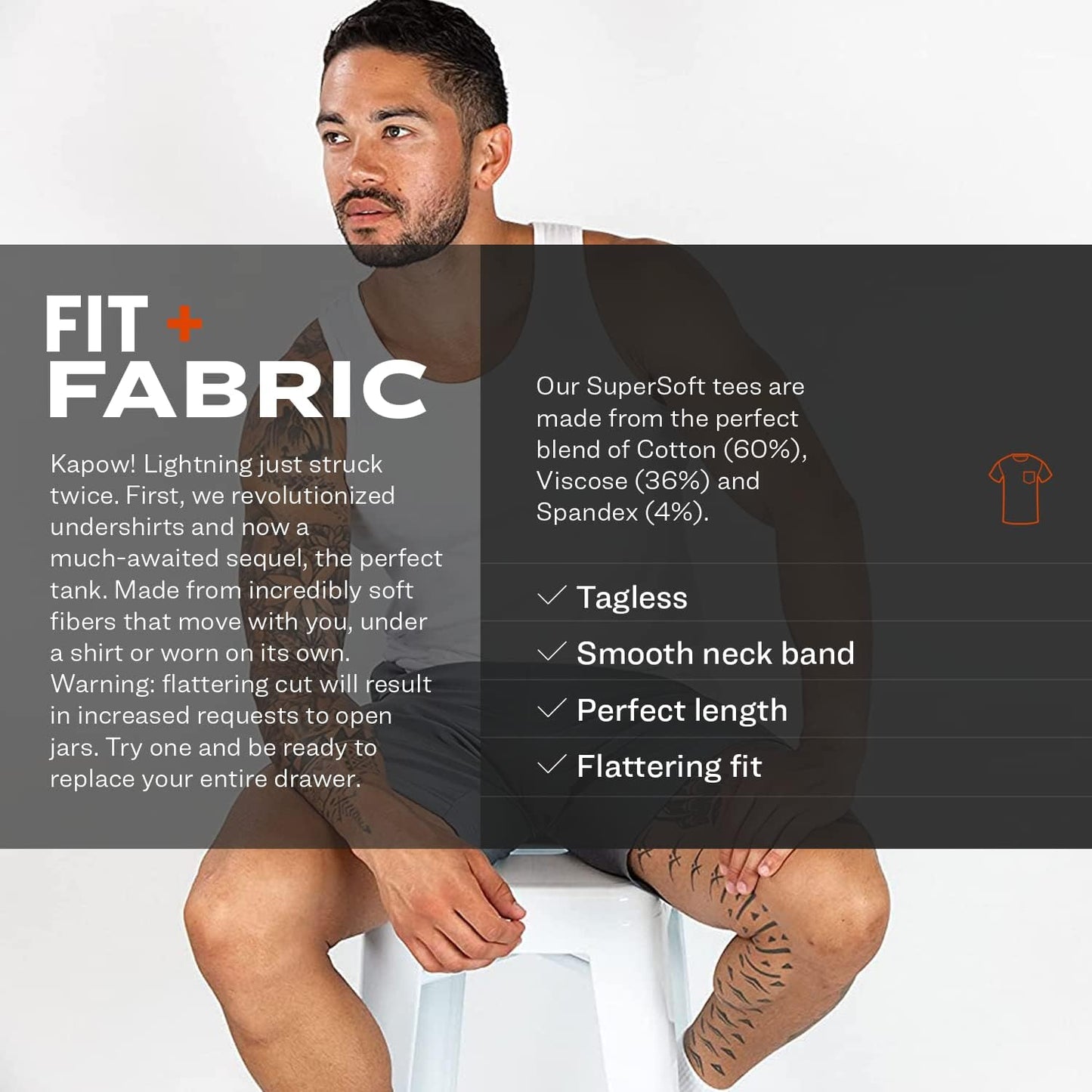 Pair of Thieves Men's Tank Top Undershirts 3 Pack - Slim Fit, Soft & Breathable Tank A Shirt - Comfortable Men's Undershirts