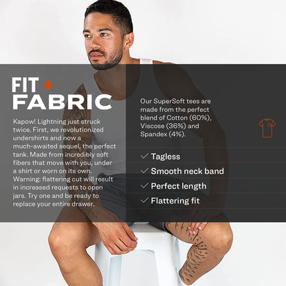 Pair of Thieves Men's Tank Top Undershirts 3 Pack - Slim Fit, Soft & Breathable Tank A Shirt - Comfortable Men's Undershirts