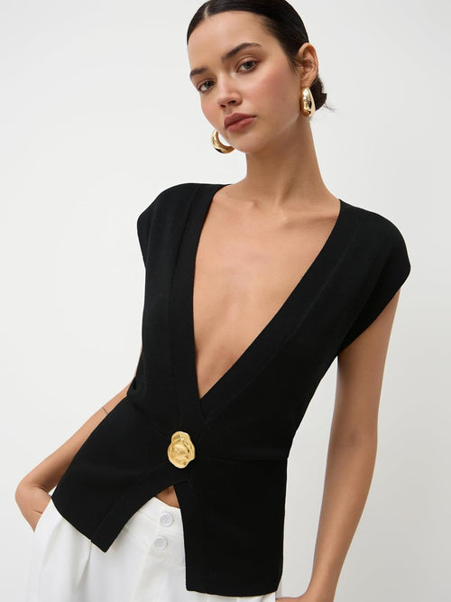 CIDER Womens Sweater Vest Deep V Neck Sleeveless Lightweight Vest Tank Tops Business Casual Trendy Outfits