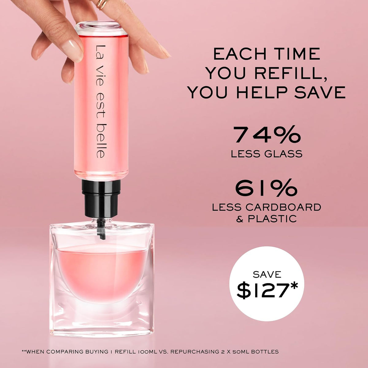 Lancôme La Vie Est Belle Eau de Parfum - Long Lasting Fragrance with Notes of Iris, Earthy Patchouli, Warm Vanilla & Spun Sugar - Floral & Sweet Women's Perfume