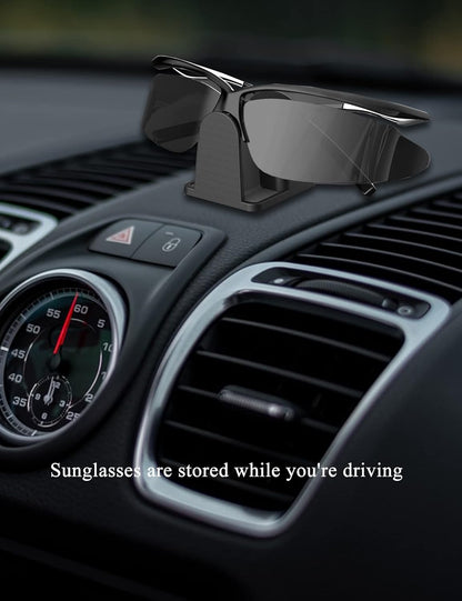 Eyeglass Holder Stand Glasses Wall mount sunglass storage organizer Compatible with Car Sunglass Holder (2Pack)