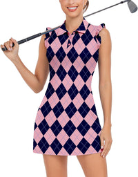 X-LargePink&blue Argyle