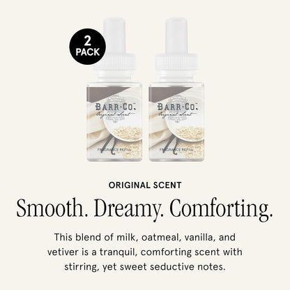 Pura & Barr-Co. Home Scent Refill - Smart Home Air Diffuser Fragrance - Up to 120-Hours of Premium Fragrance per Refill - Household Essential - Clean & Safe Diffuser - 2 Pack, Original Scent