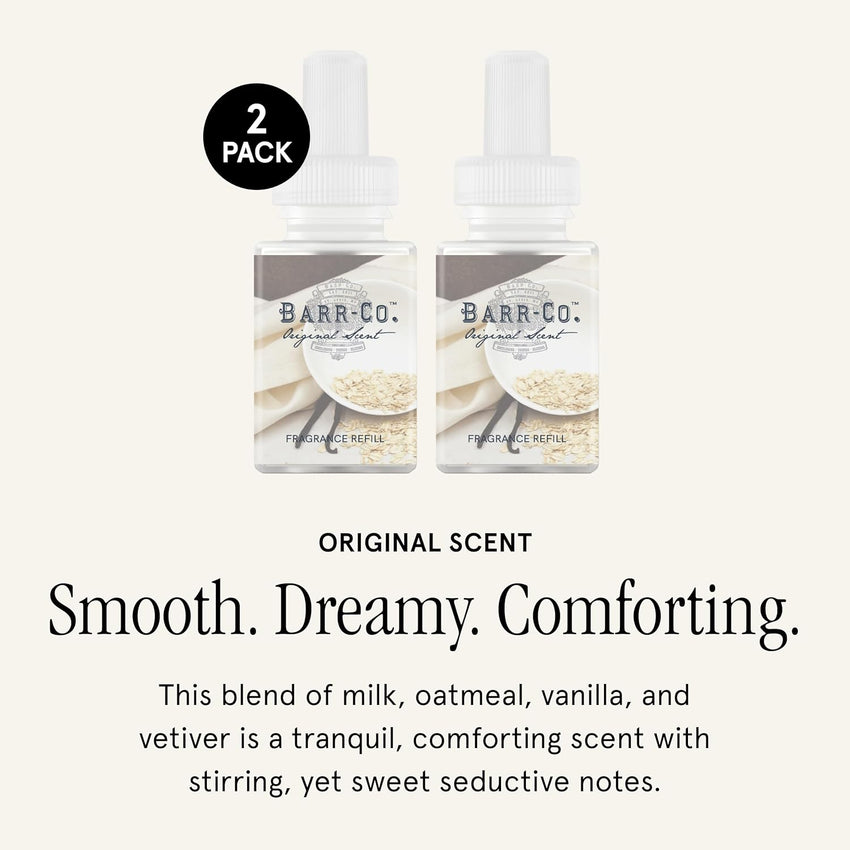 Pura & Barr-Co. Home Scent Refill - Smart Home Air Diffuser Fragrance - Up to 120-Hours of Premium Fragrance per Refill - Household Essential - Clean & Safe Diffuser - 2 Pack, Original Scent