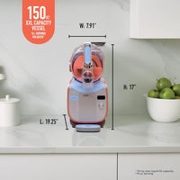 Ninja SLUSHi Max XXL Smart Frozen Drink Maker | Top Performance & Smart Technology, Party-Size 150oz Capacity, No Ice Needed, 6 Programs, Ideal Temp & Texture up to 12 hours | Peach FS605