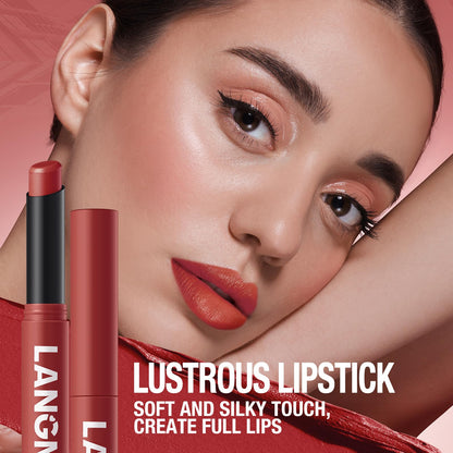 Jolilab 12Pcs Velvet Matte Lipstick Nude Matte Soft Dark Color Stick High Pigmented Long-Lasting Waterproof Lip Stick Lip Balm Beauty Cosmetics Gift for Girls and Women(01#-12#)